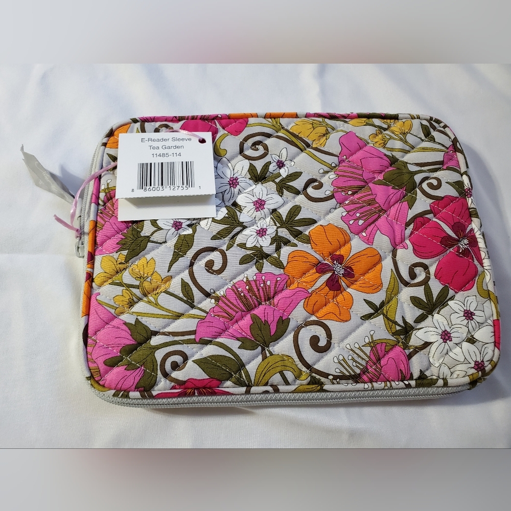 Vera Bradley Floral Laptop Bag - Pink, Orange, and White - Picture 4 of 5